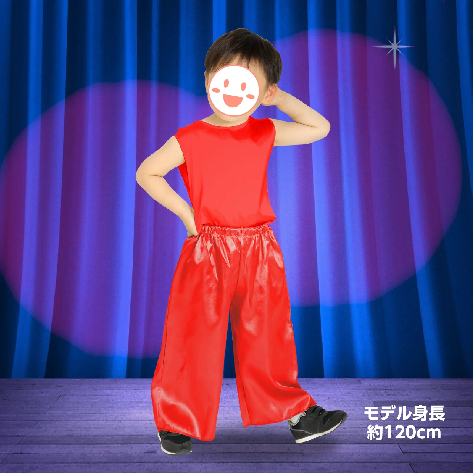 Soft satin shirt J red - Image 4
