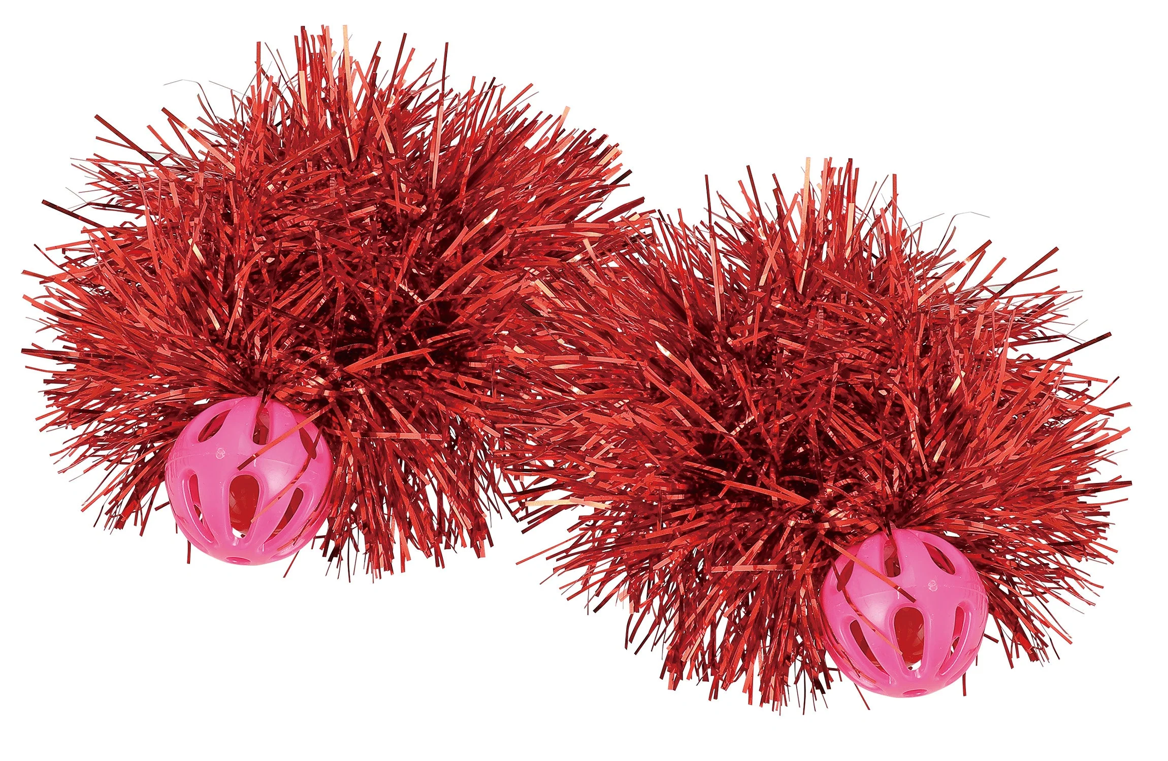 Glitter wristband with bell red