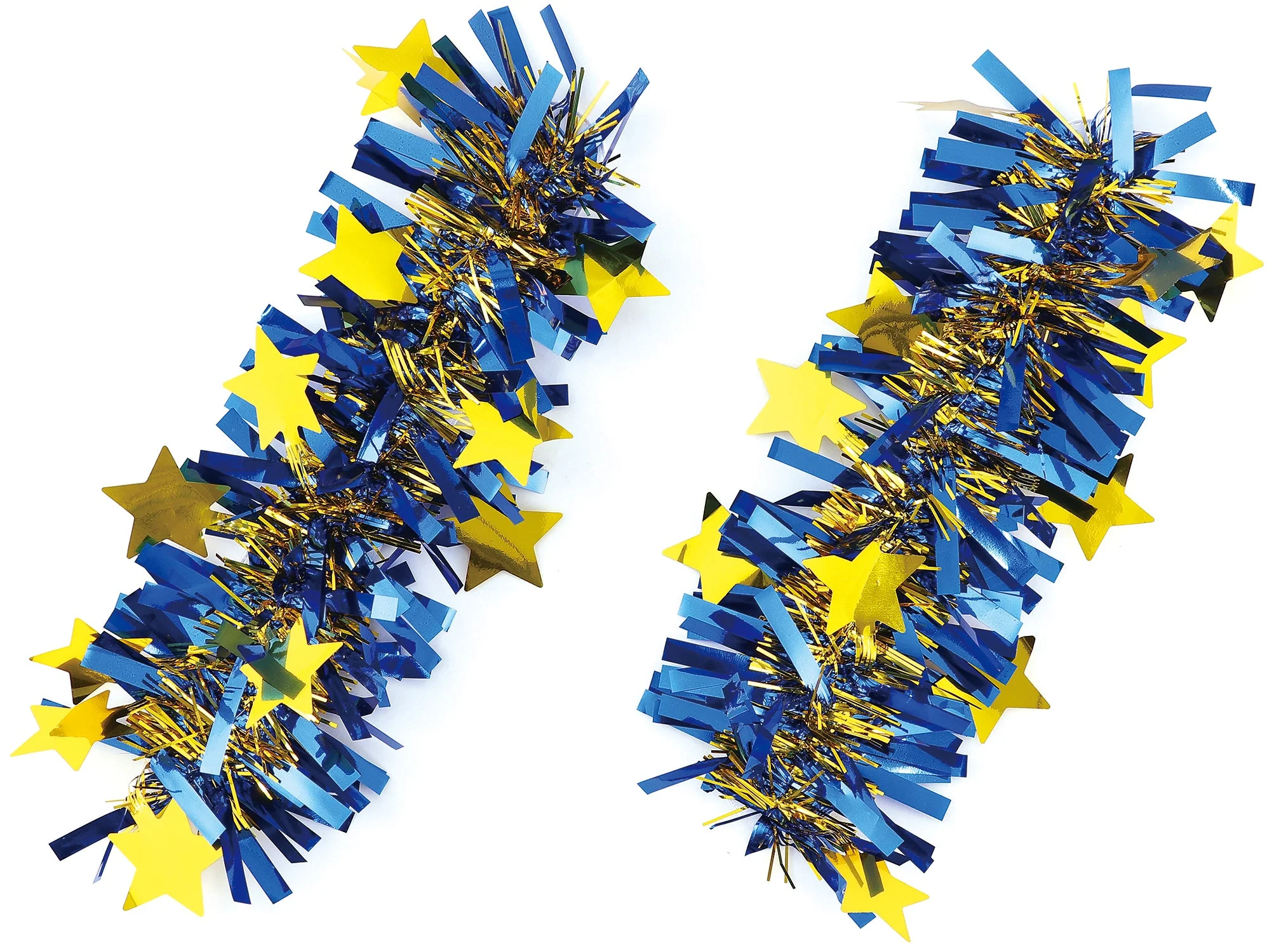 Glitter patch wristband blue/gold 2 piece set
