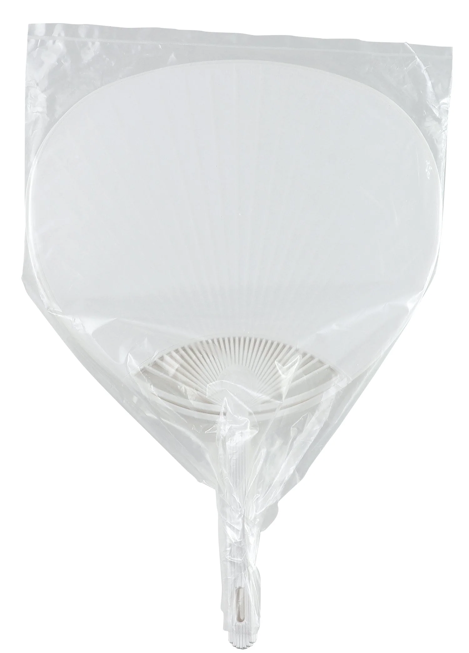 Set of 5 Pori flat pattern fans with white lining