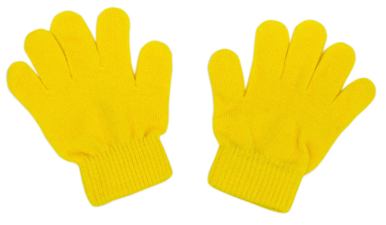 Colored Nobinobi Gloves Yellow 10 pairs