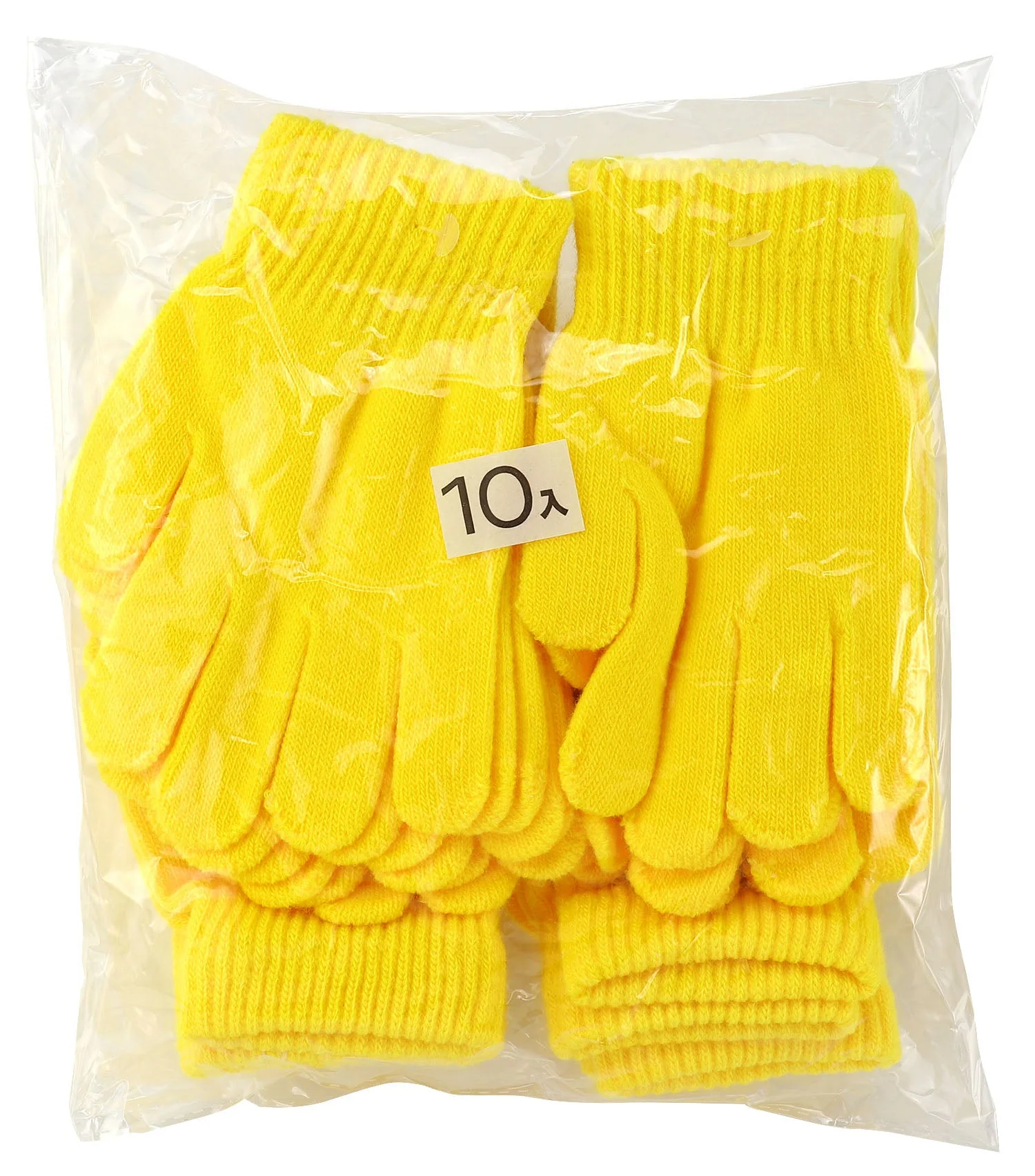 Colored Nobinobi Gloves Yellow 10 pairs - Image 2
