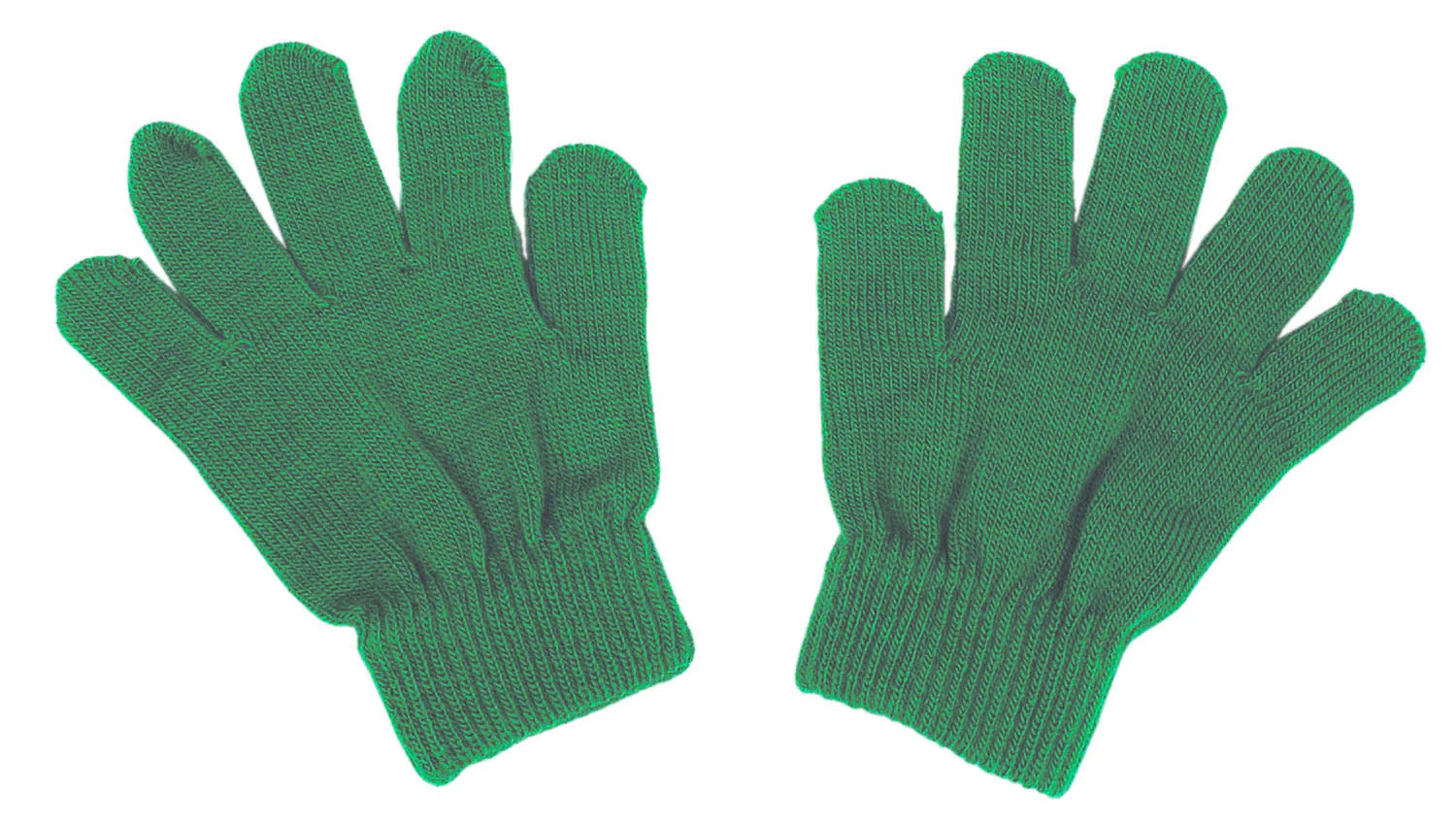 Colored Nobinobi Gloves Green 10 pairs