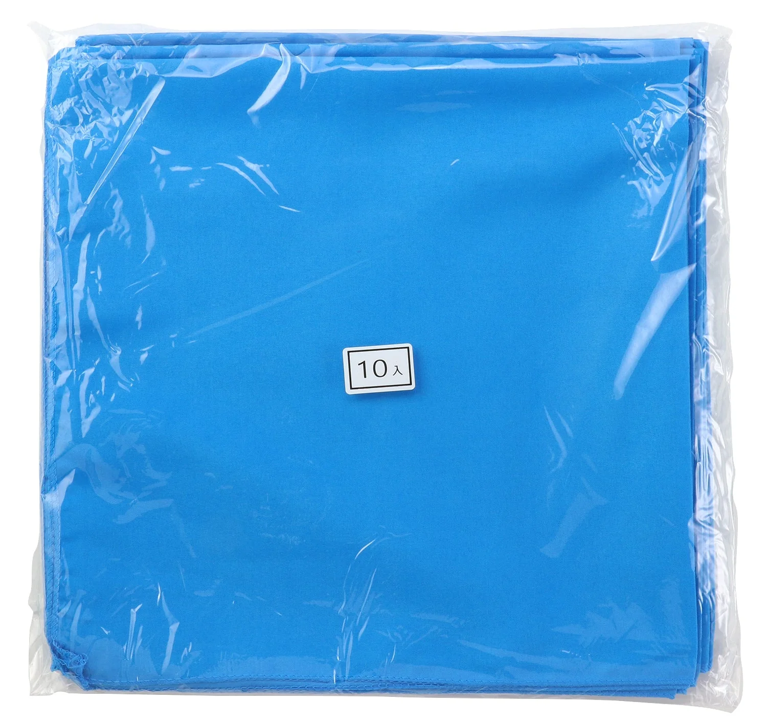 Bandana plain blue 10 pieces set