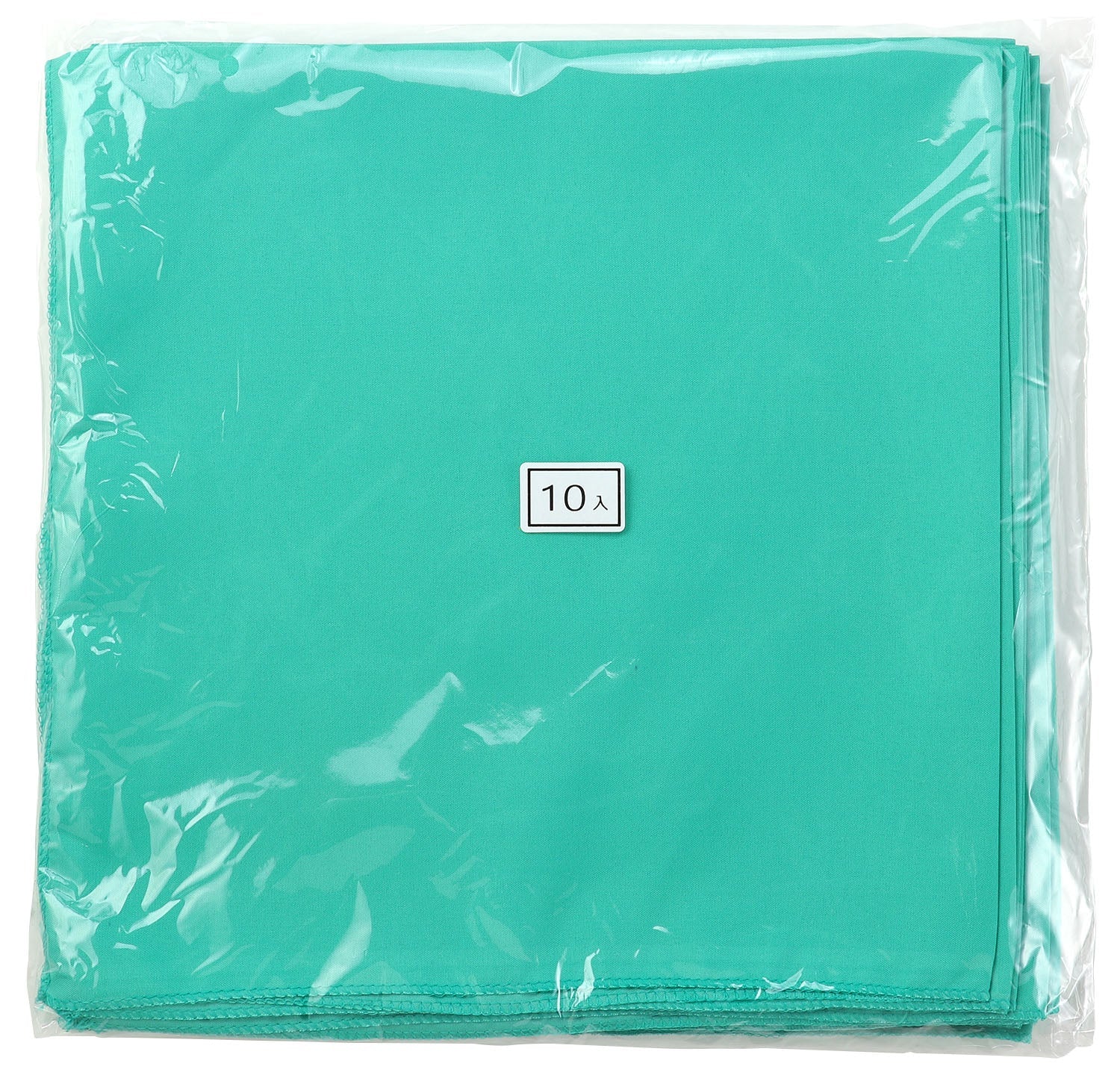 Bandana plain green 10 pieces set