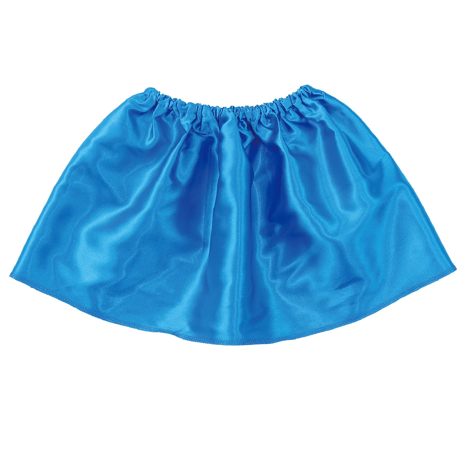 Soft satin skirt blue