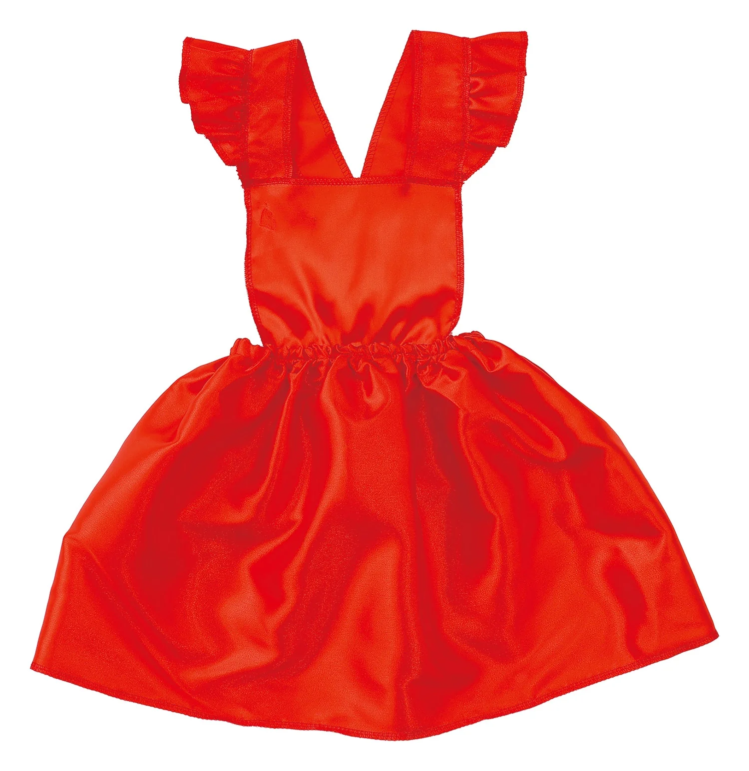 Soft satin pillow skirt red