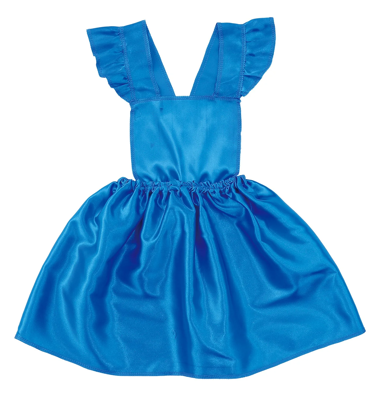 Soft satin pillow skirt blue