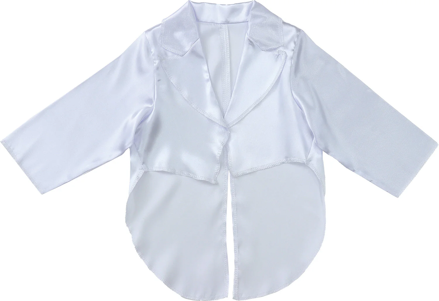 Soft satin jacket white