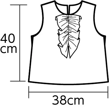 Soft satin shirt ruffle front peach - Image 2