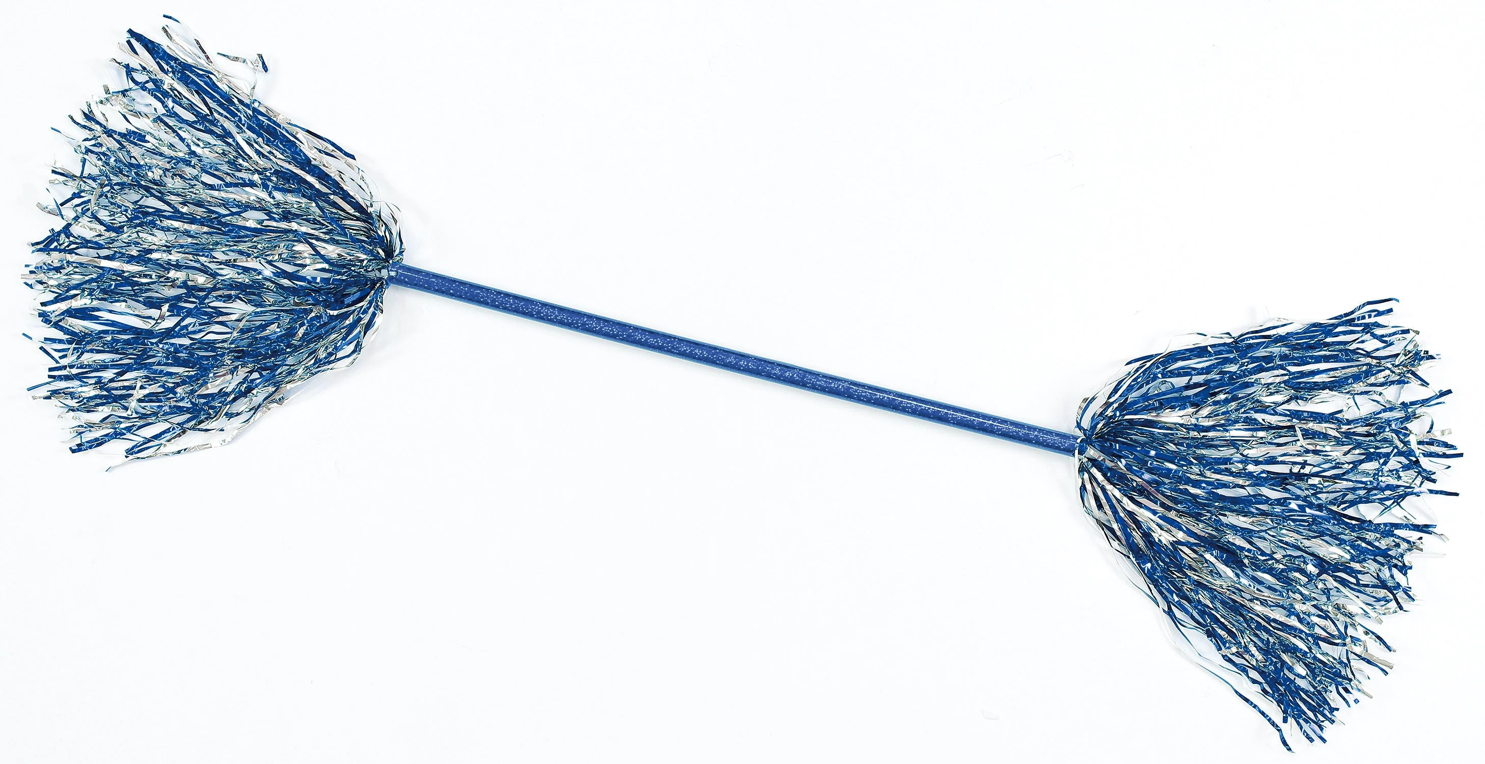 Sparkling Ponpon Button Blue Silver