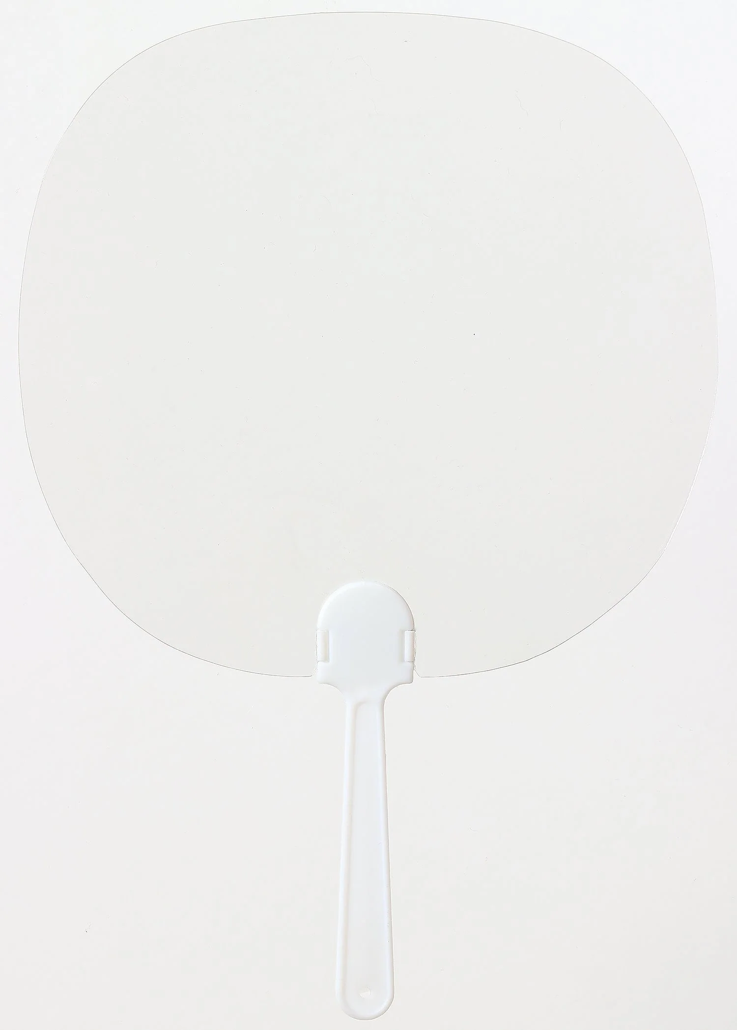 Transparent fan white pattern