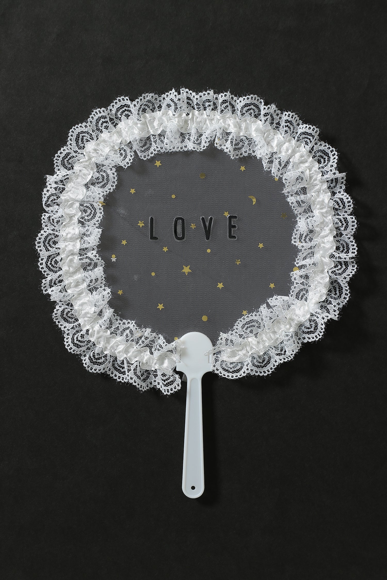 Transparent fan white pattern - Image 2