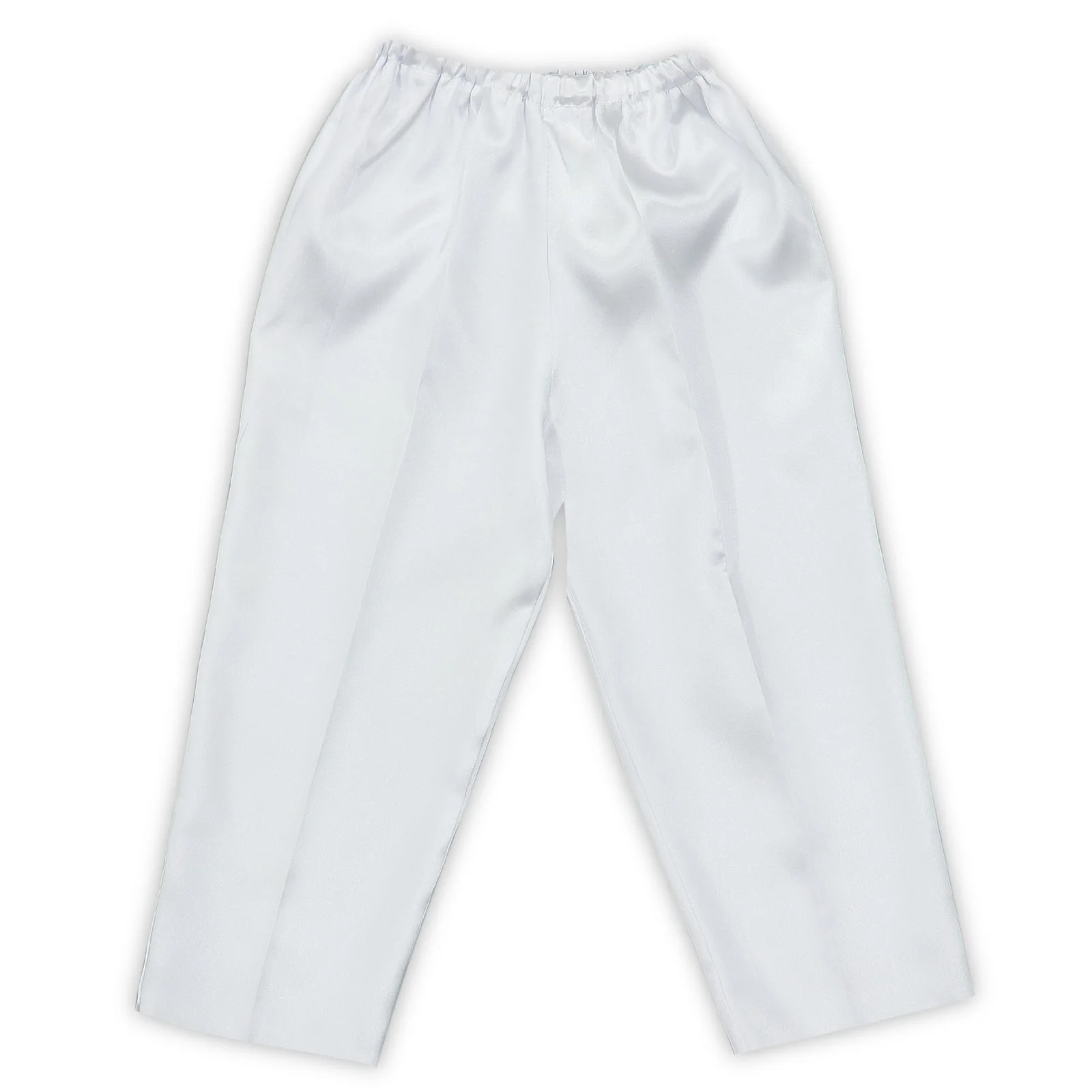 Soft satin bones tapered J white