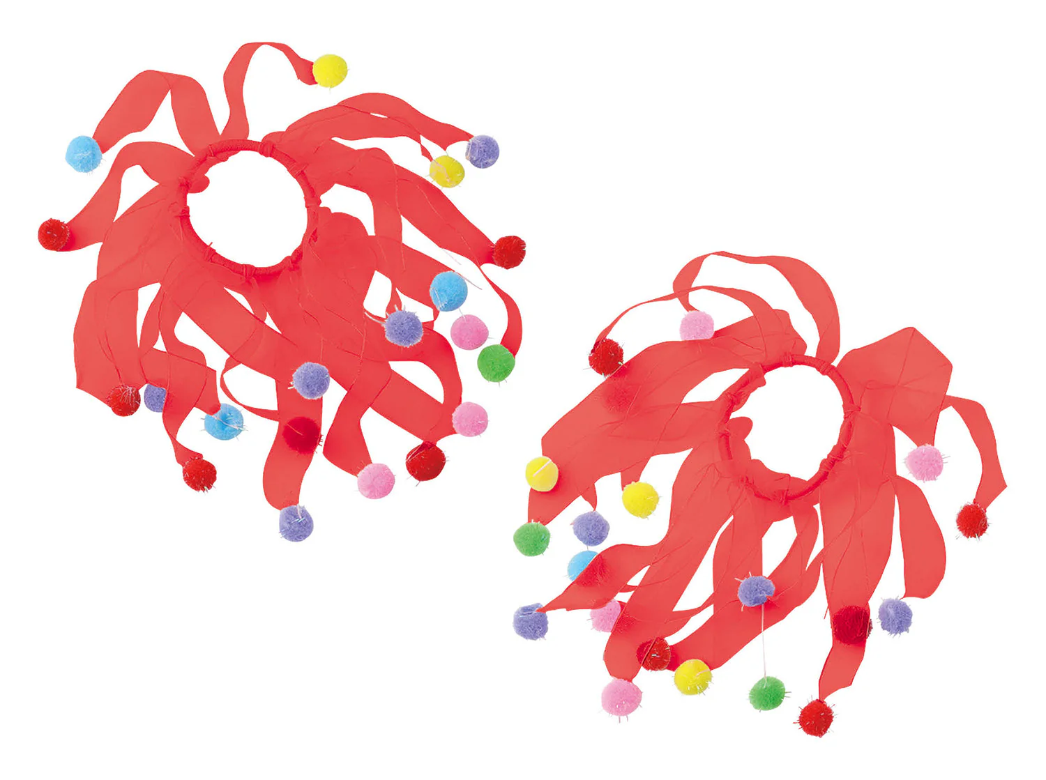 Race list band colorful ball red