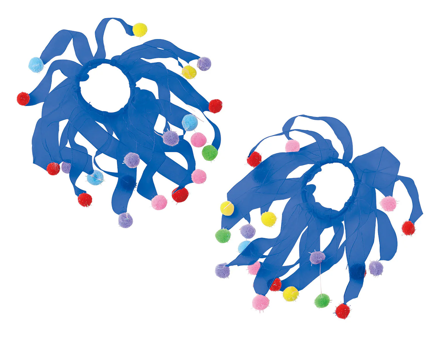 Race list band colorful ball blue