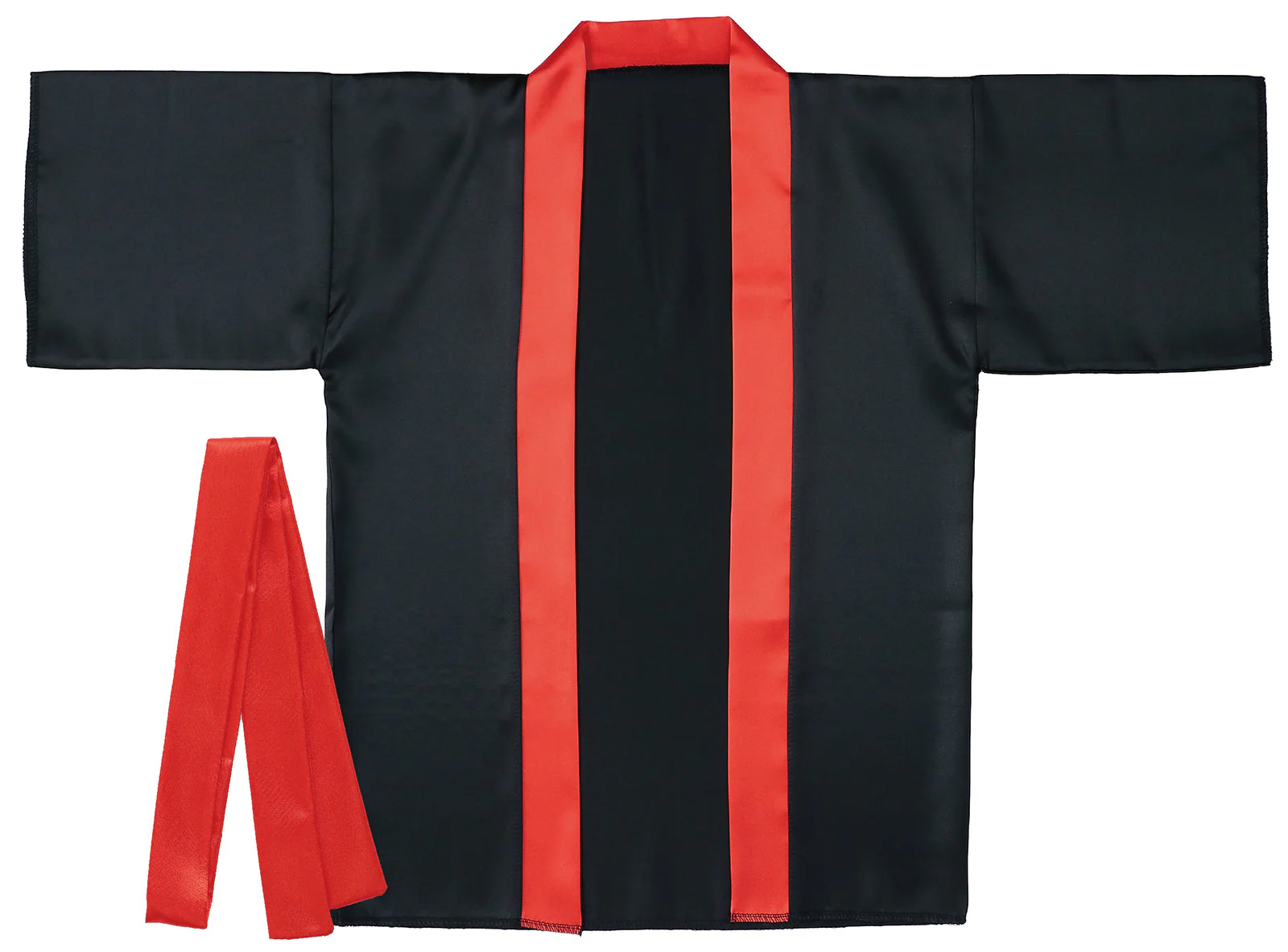 Soft satin color hip S black (red collar)