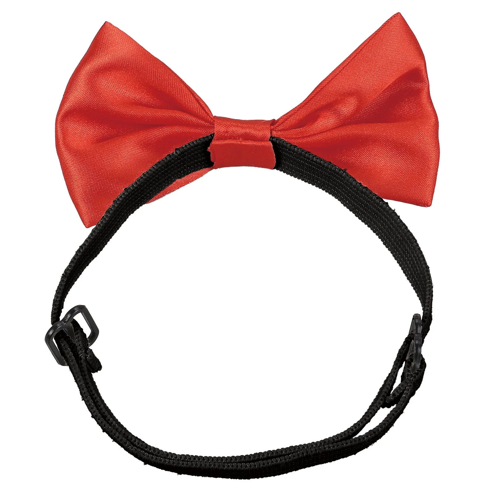 Soft satin butterfly tie red
