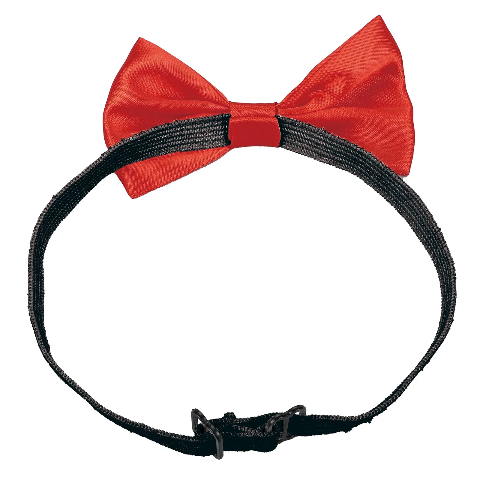 Soft satin butterfly tie red - Image 2