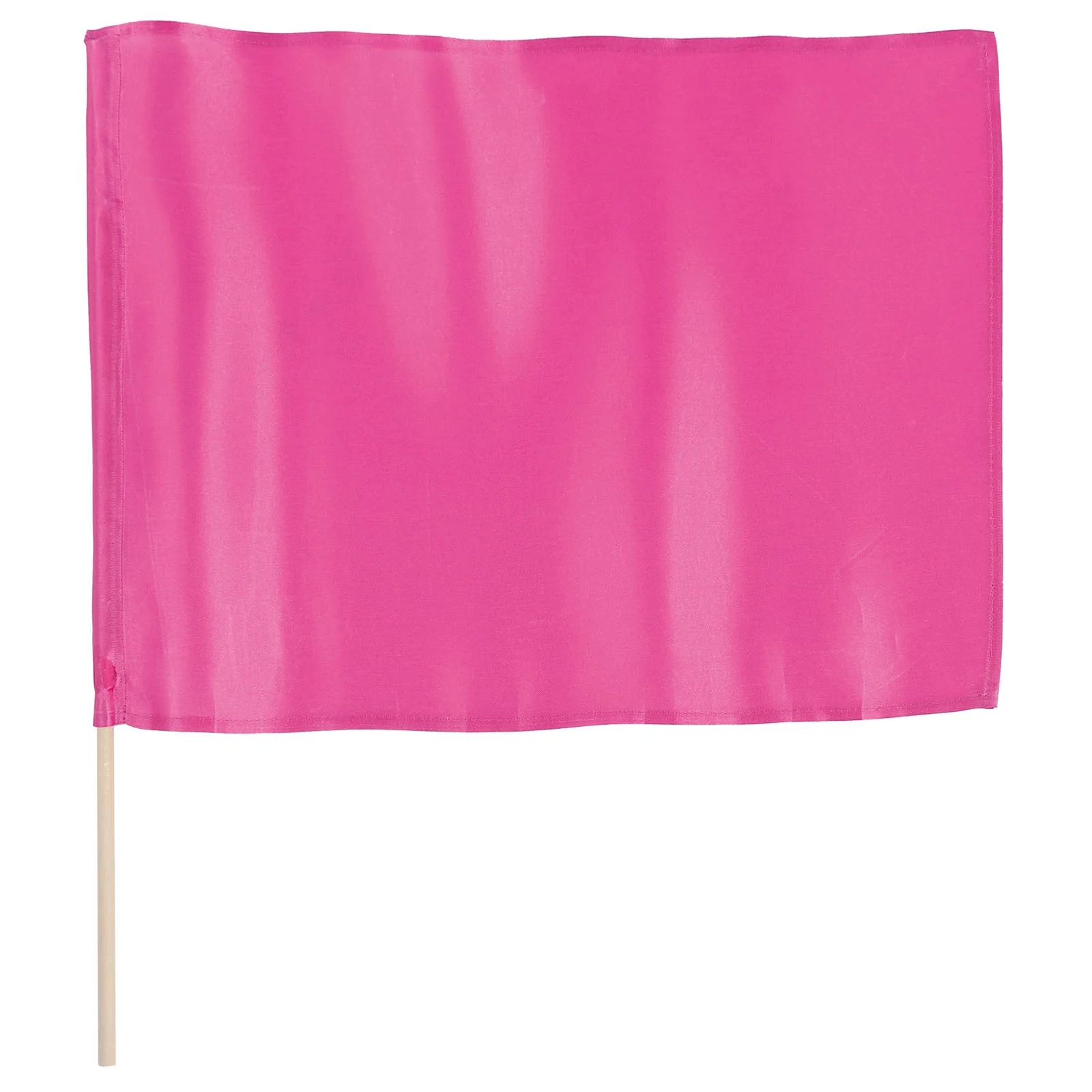 Satin small flag metallic pink