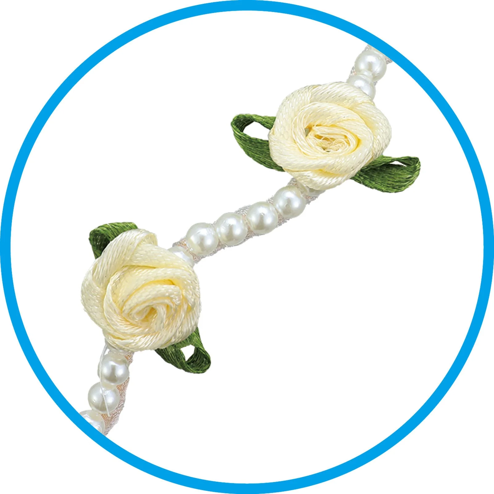 Katyusha flower crown white - Image 2