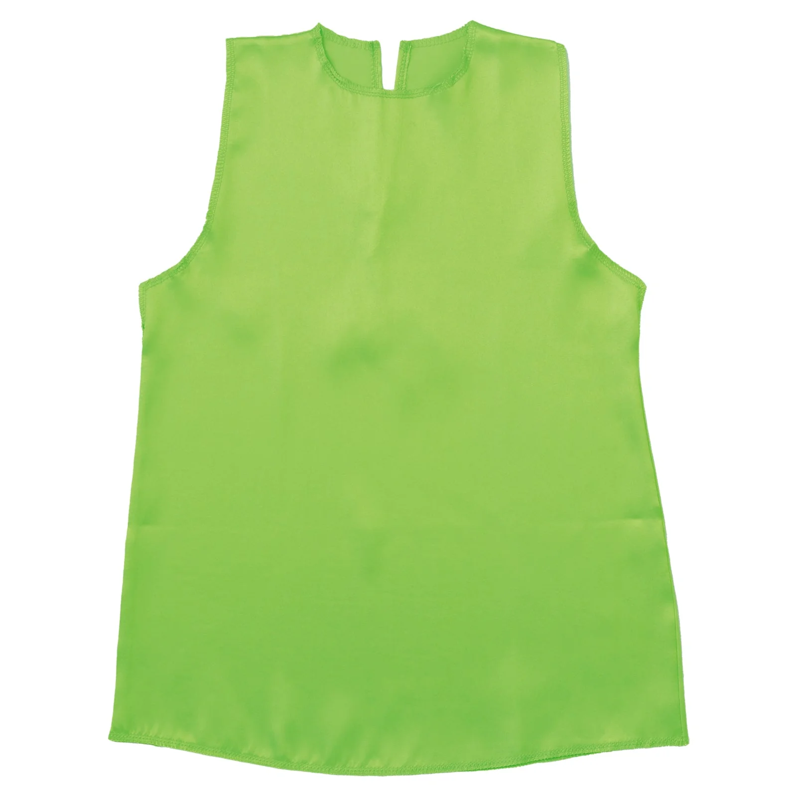 Soft satin dress C yellow green
