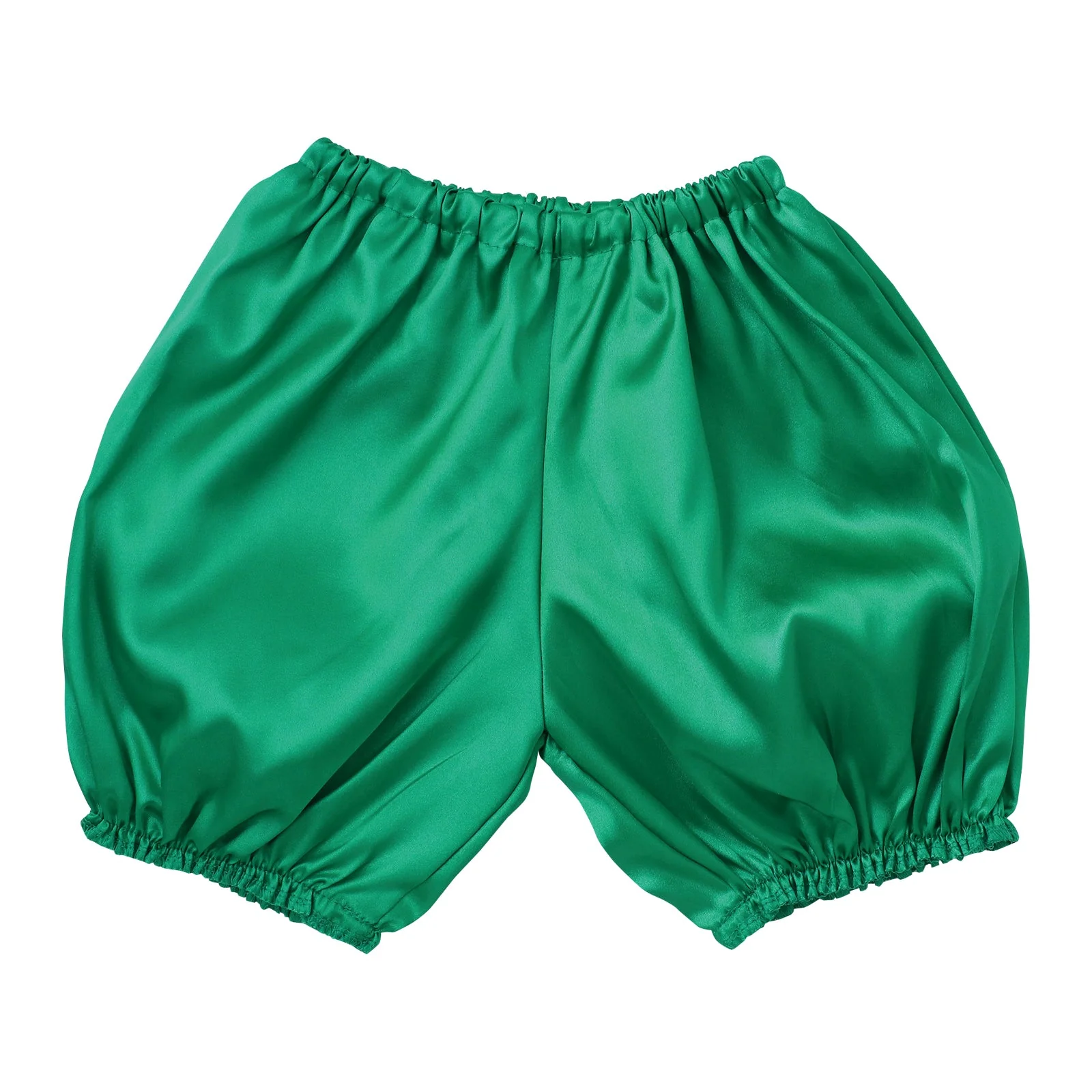 Soft satin pumpkin pants C green