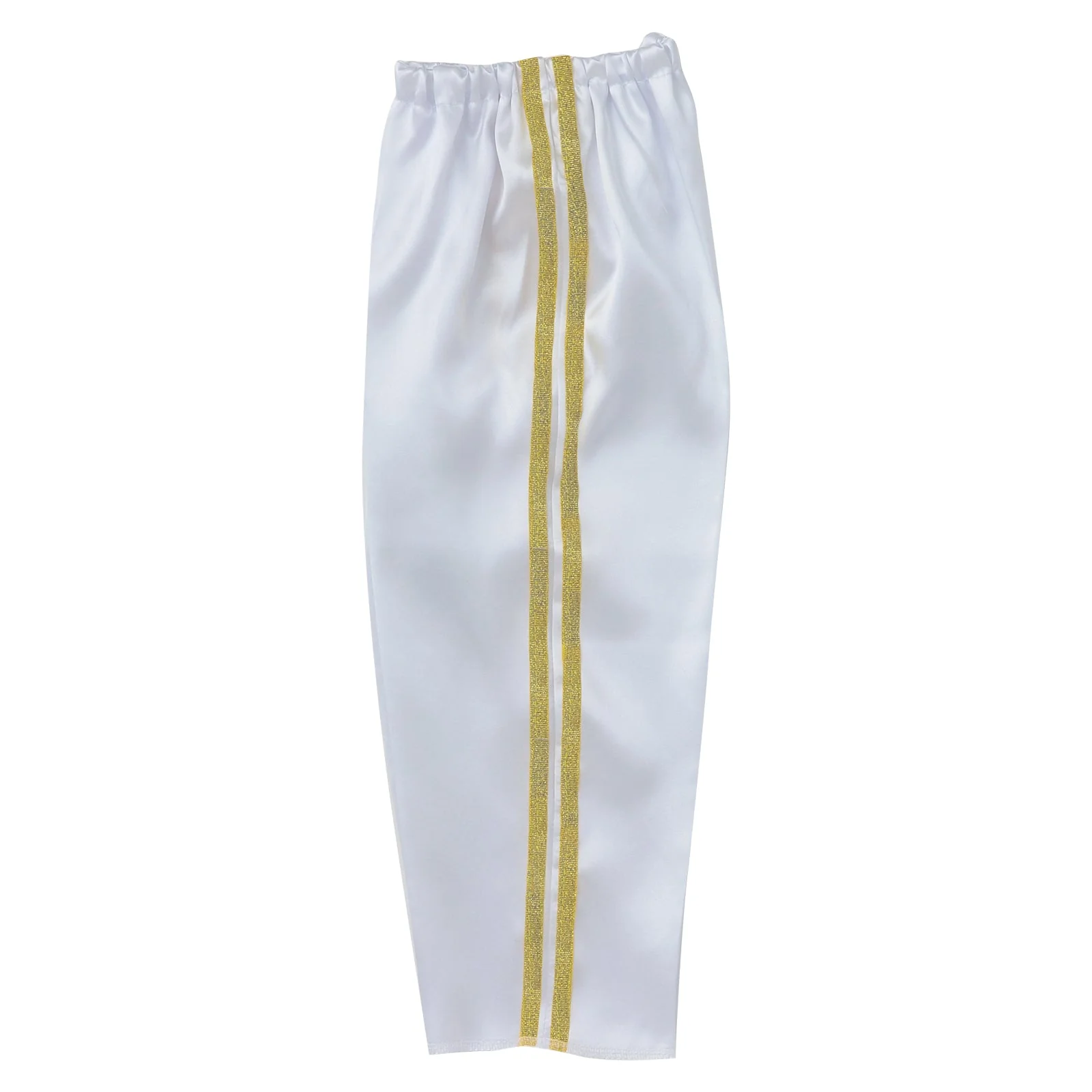 Soft satin tapered pants line C white - Image 2