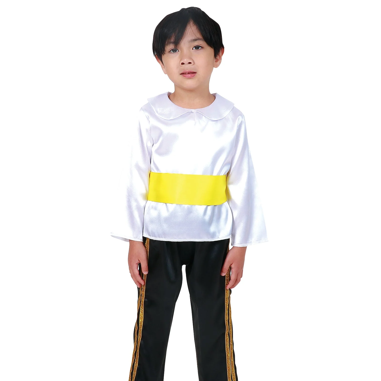 Soft satin belt yellow - Image 3