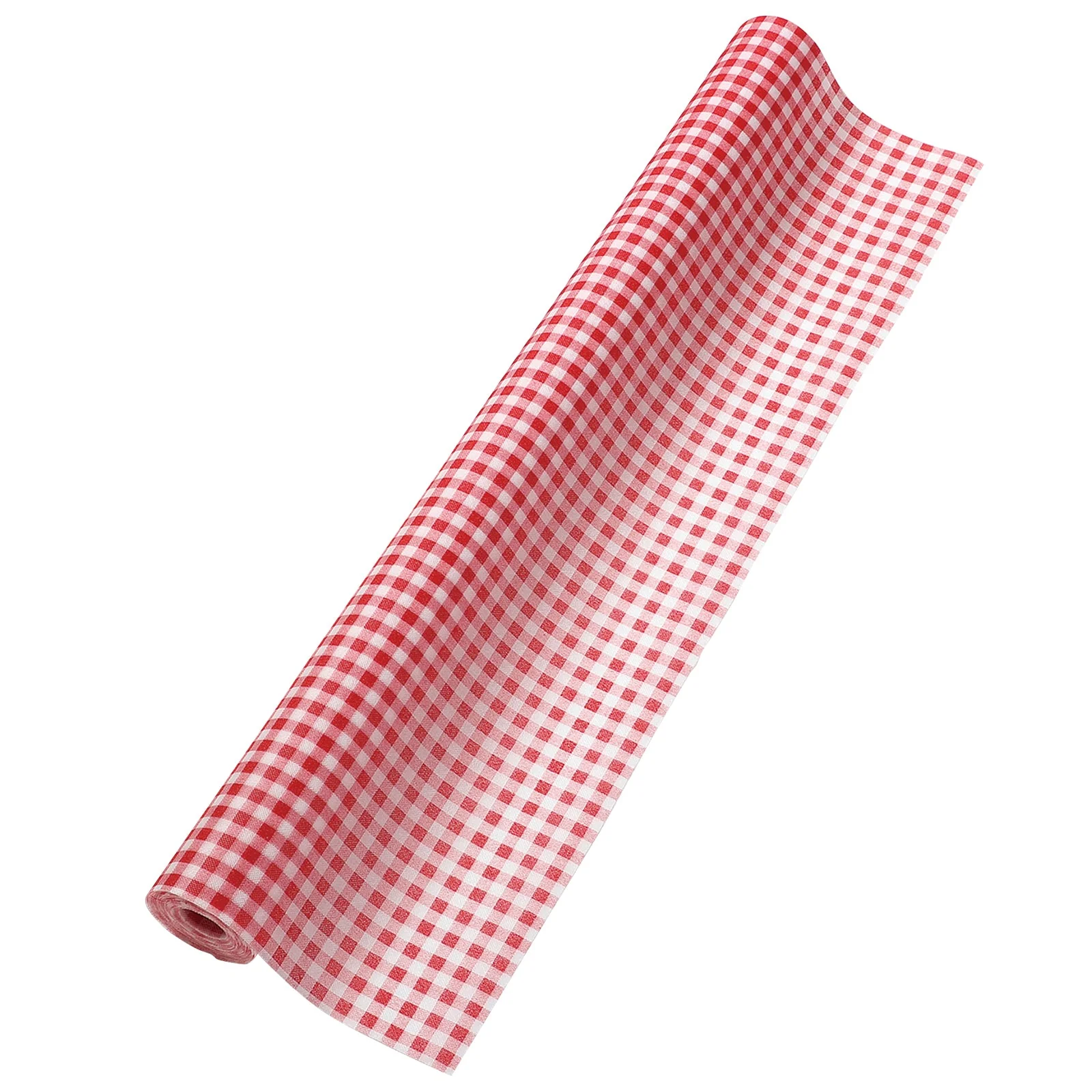 Colored non-woven fabric Gingam check red 3m sold separately