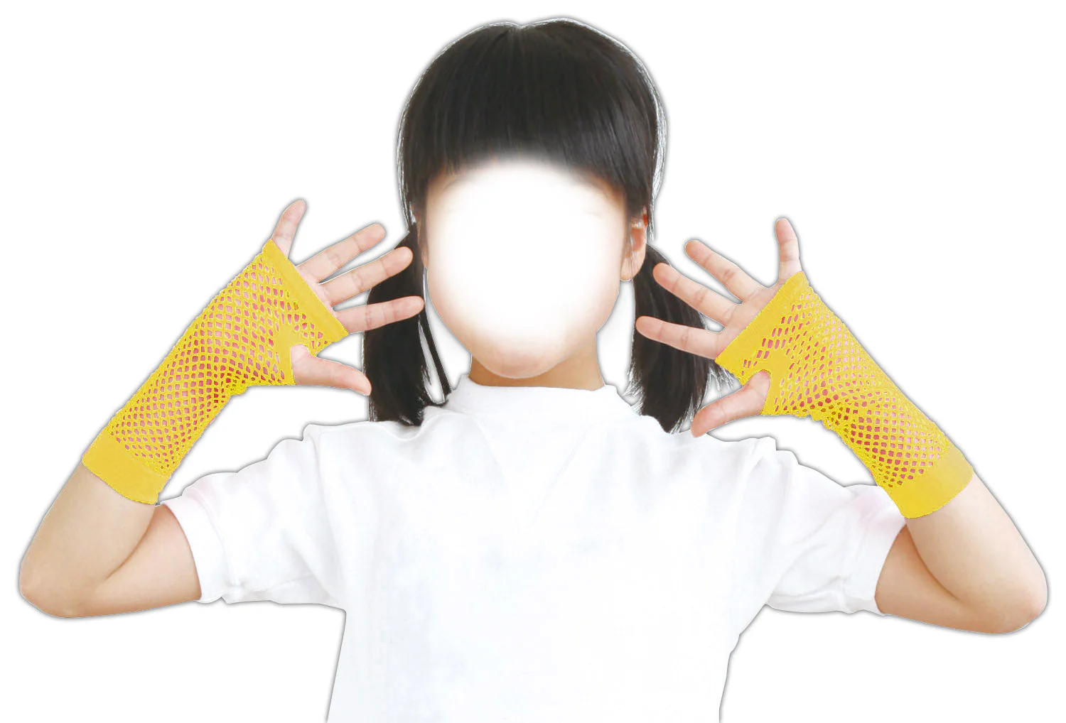 Color mesh glove yellow - Image 3
