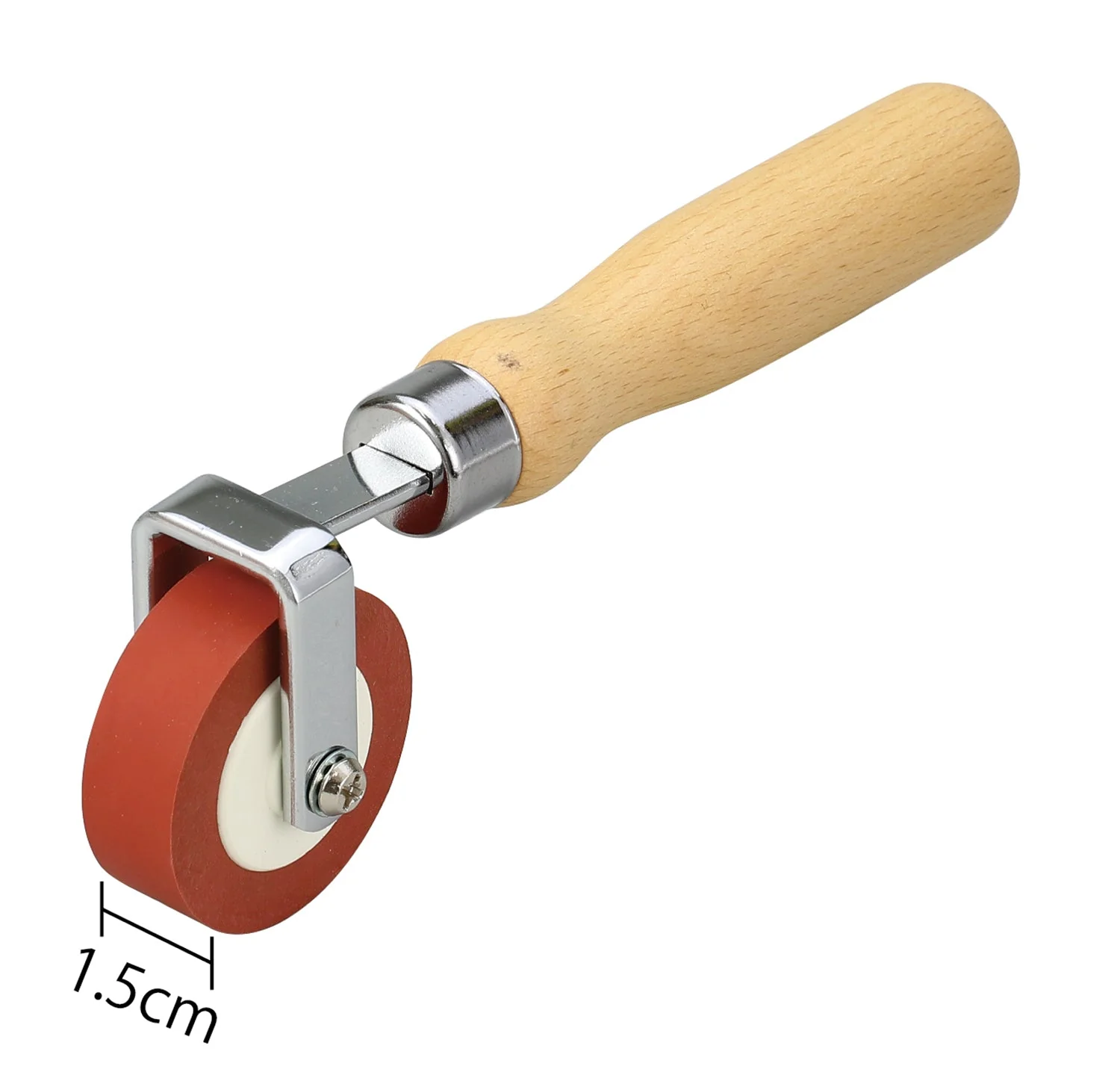 Rolling rubber roller red φ45×15mm - Image 2