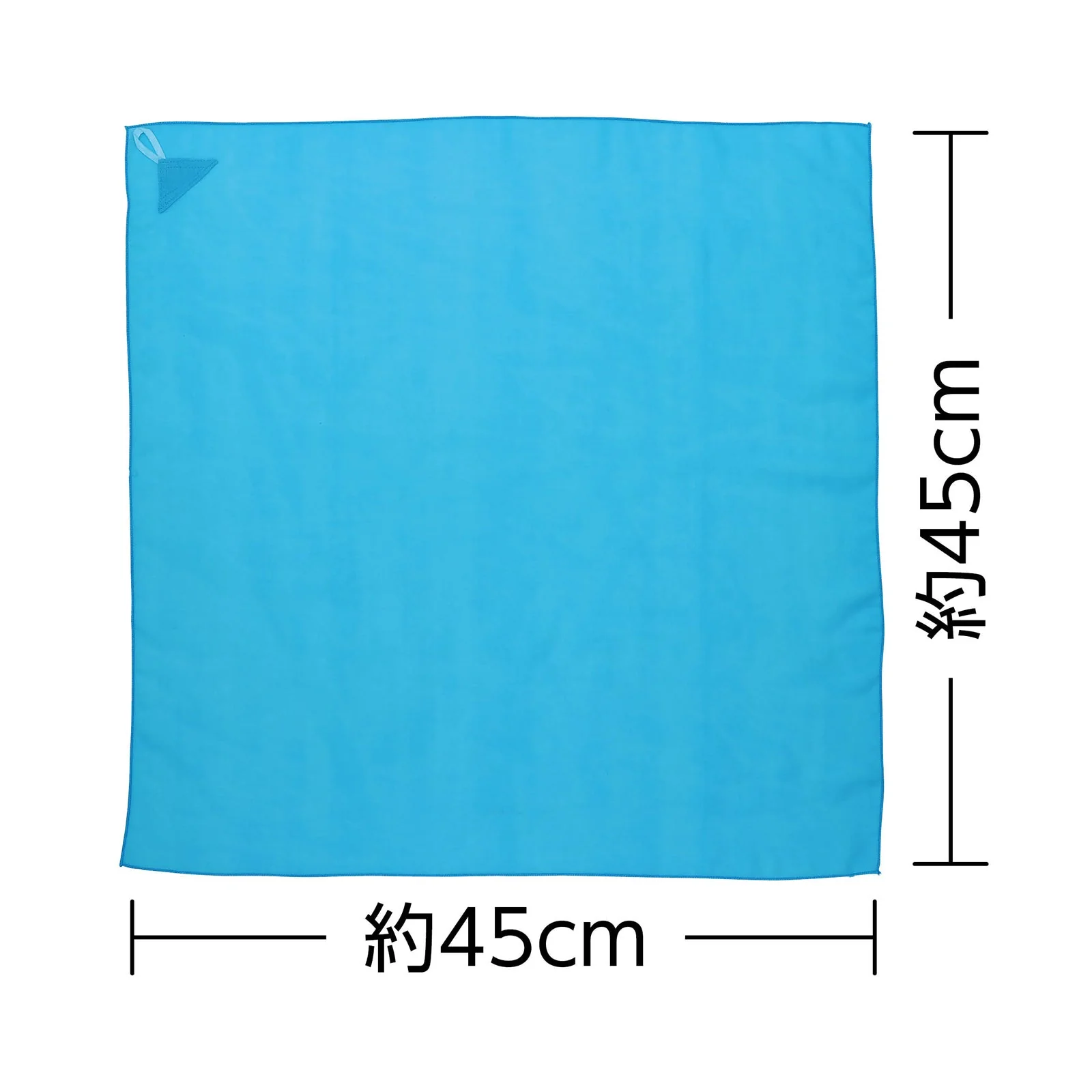 Color scarf with loop mini blue - Image 2