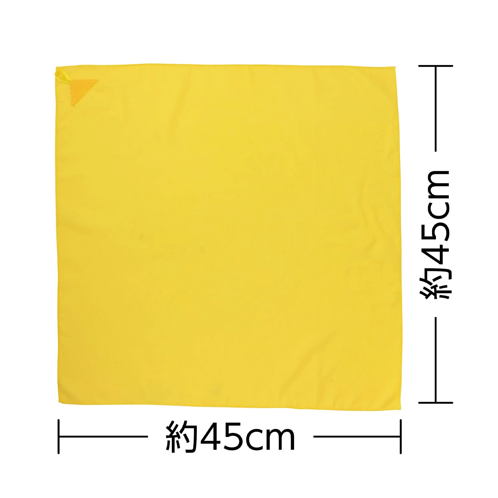 Color scarf with loop mini yellow - Image 2