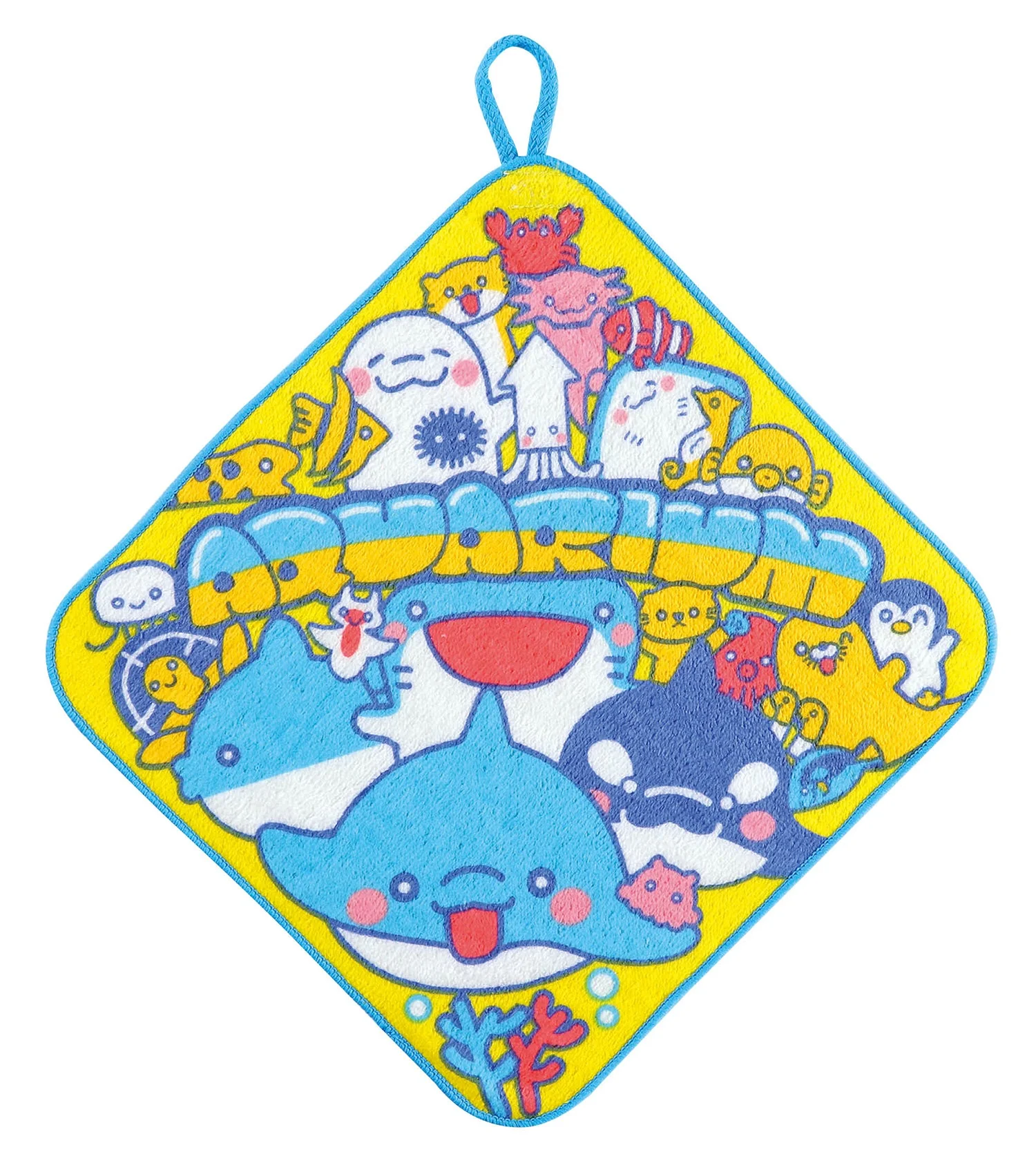 Sea creatures towel with cup