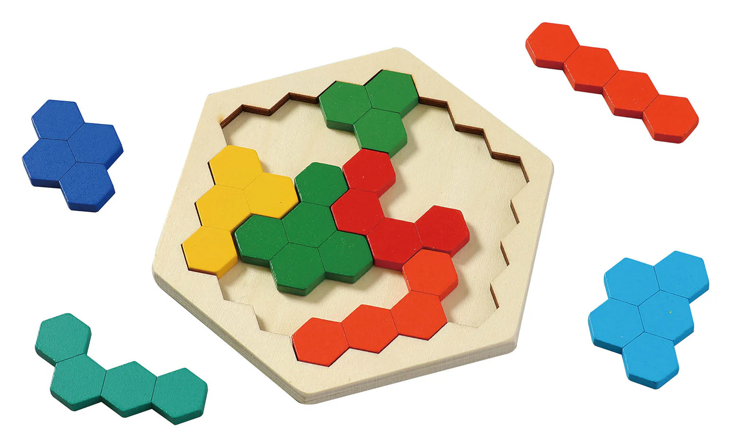 Wooden hexagon puzzle - Image 3