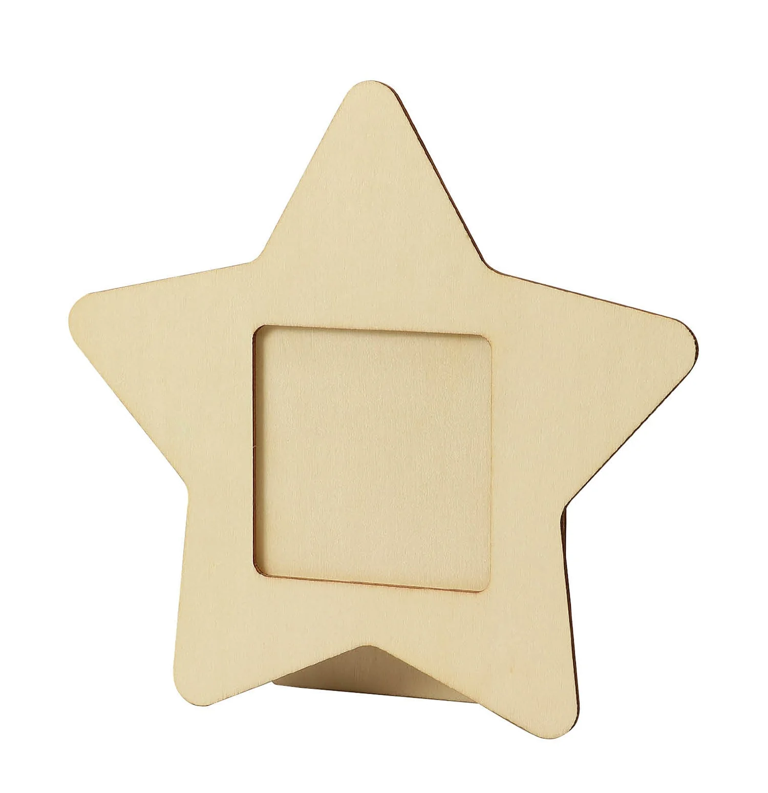 Wooden accessory case star shape