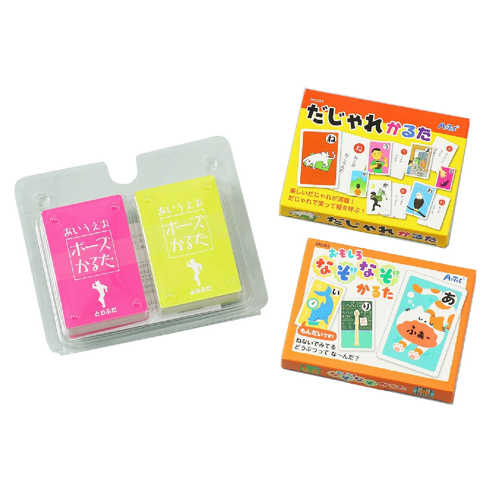 Popular Karuta 3-piece set Puns/Aiueo Pose/Riddles