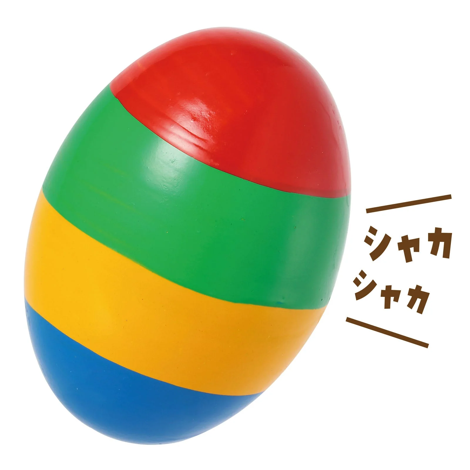 Colorful maracas egg