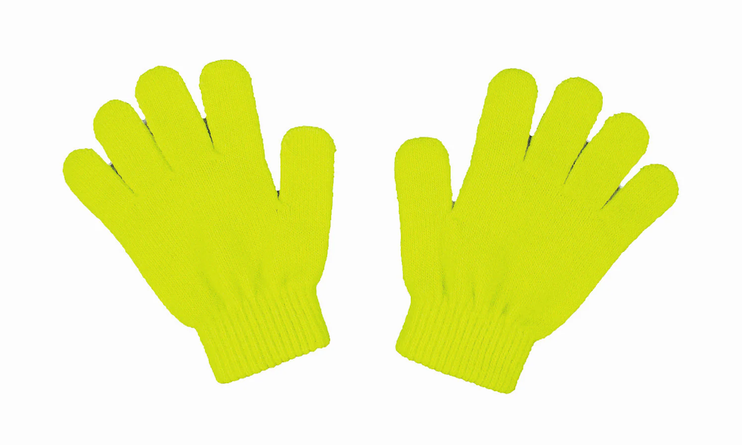 Colorful Gloves Fluorescent Yellow