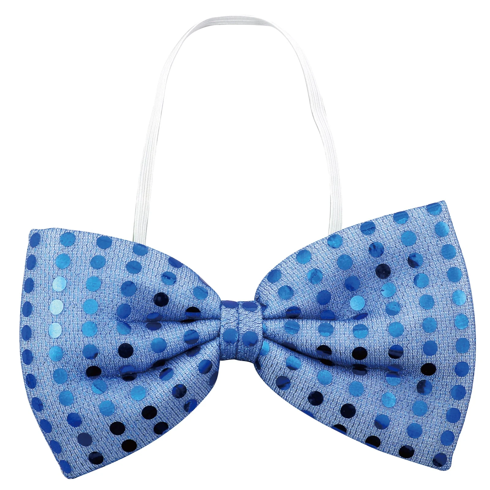 Sparkly butterfly neck tie blue