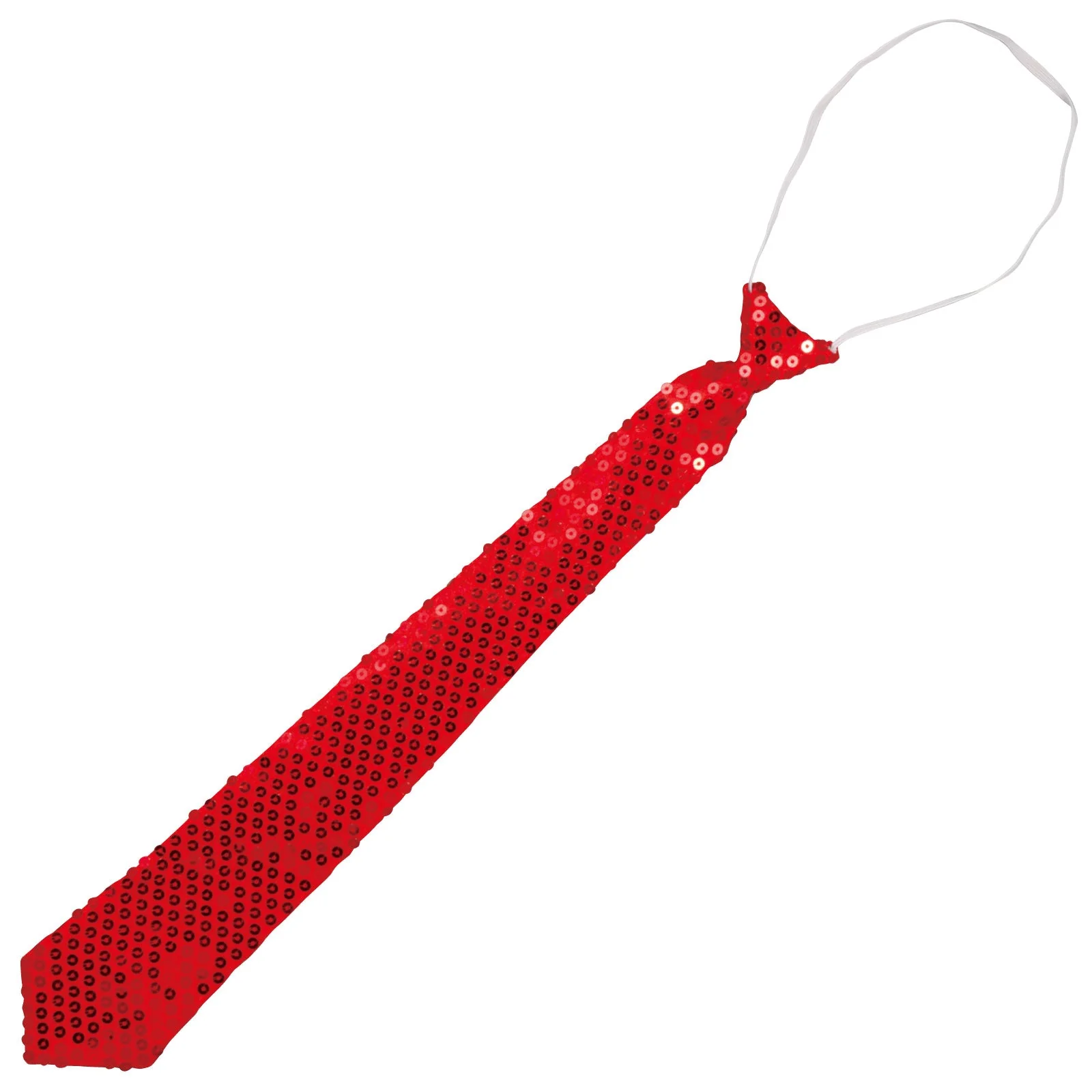 Easy sparkly neck tie red