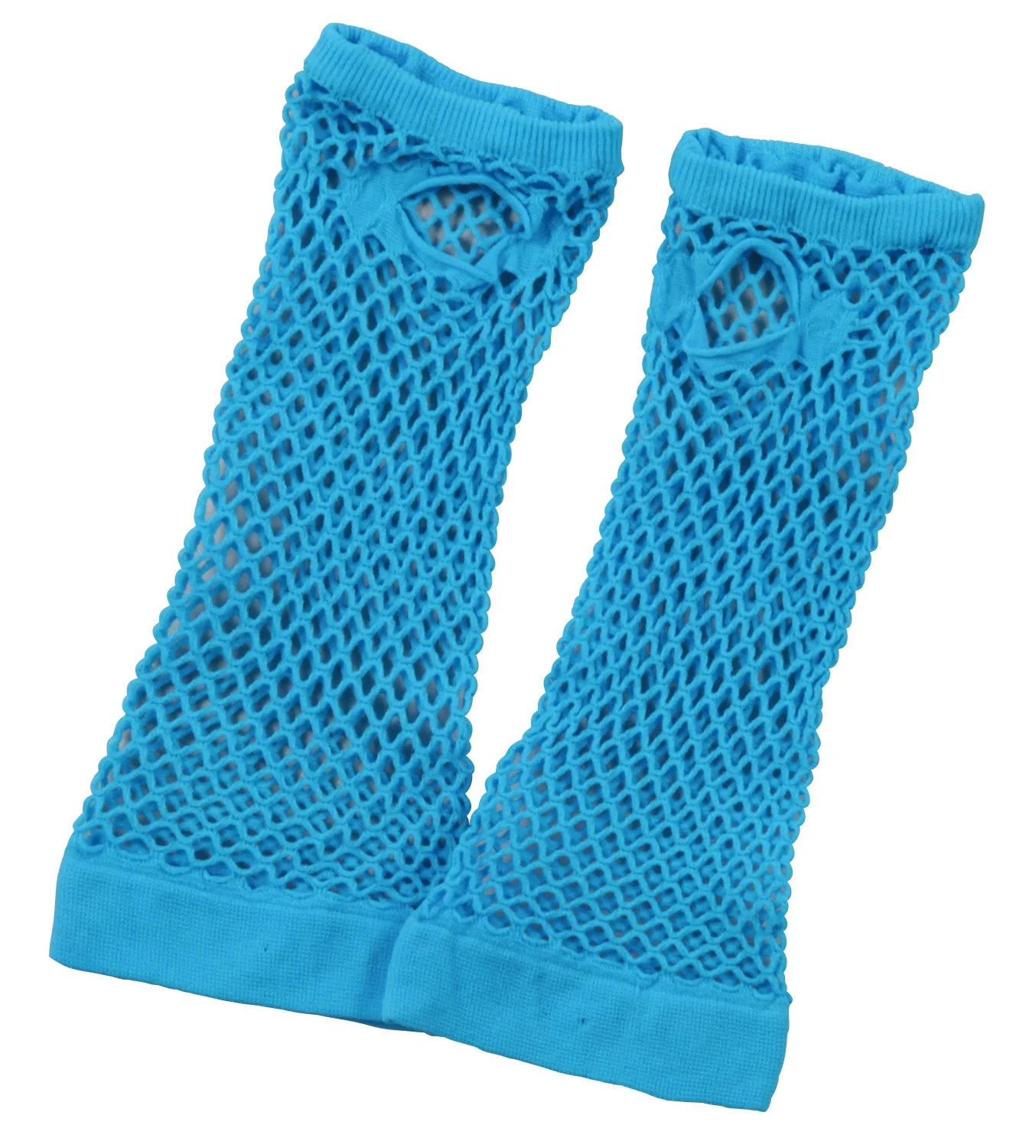 Color mesh glove blue