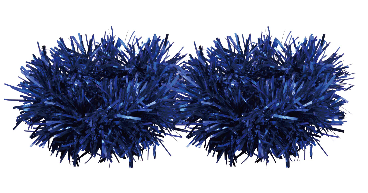 Set of 2 glitter wristbands blue