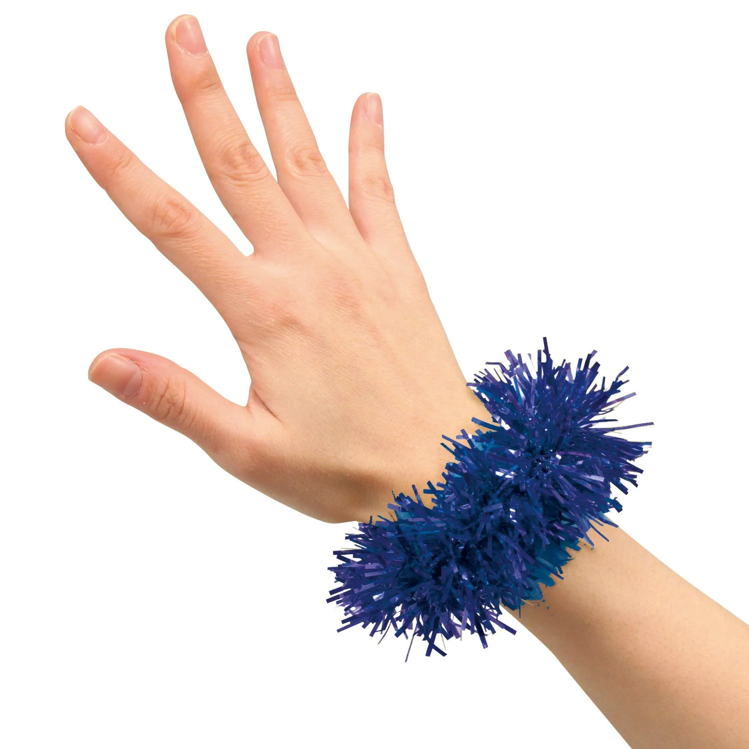 Set of 2 glitter wristbands blue - Image 3
