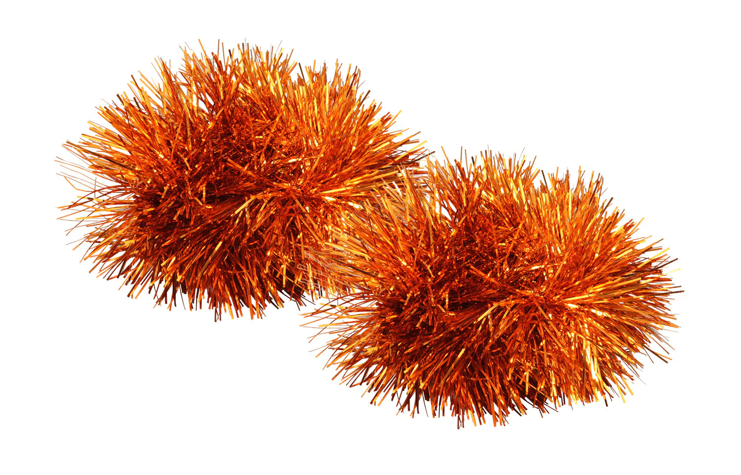Glitter list band set of 2 orange
