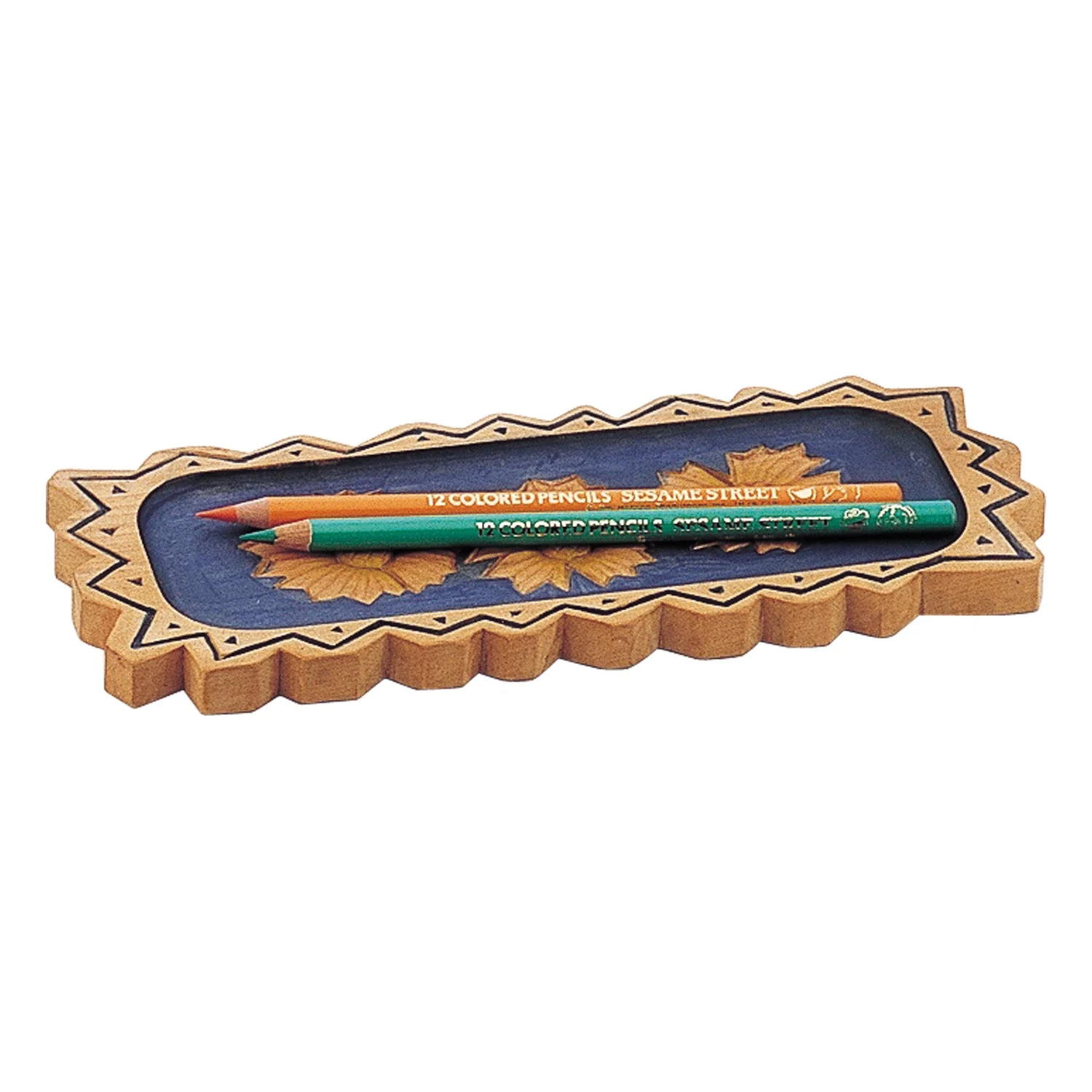 Wooden carved pen plate (Katsura) B processed