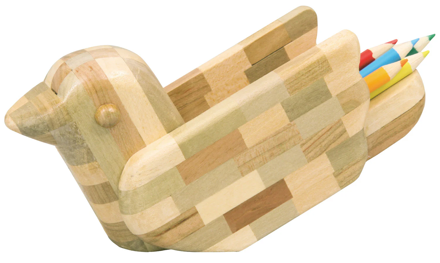 Three colors of marquetry crafts