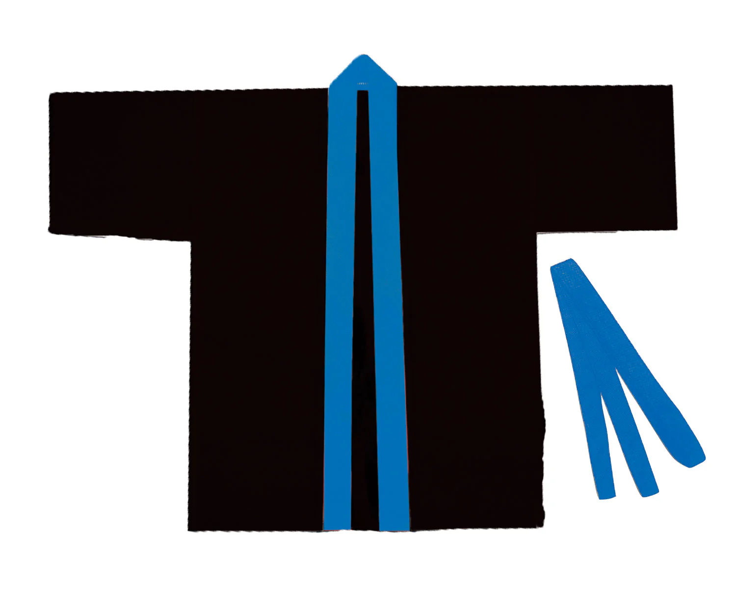 Color Nonwoven Fabric Happy Children's S Black (Blue Collar)