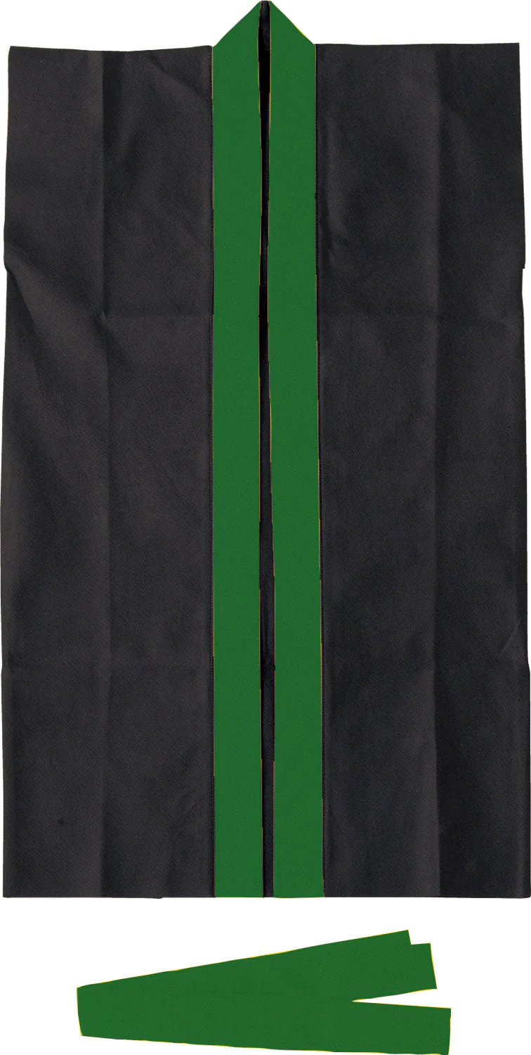 Long happy non-woven fabric black (green collar) J (with headband)